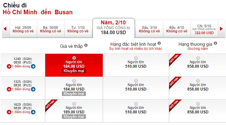 Mua vé máy bay đi Busan giá rẻ ở đâu