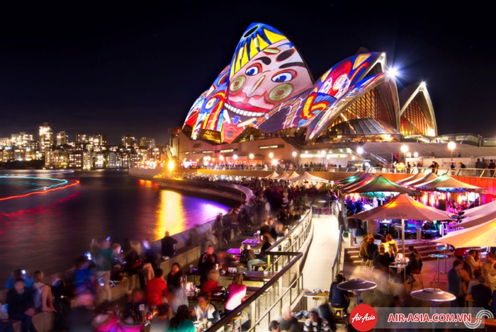 Cả Sydney bừng sáng trong lễ hội Ánh Sáng Sydney