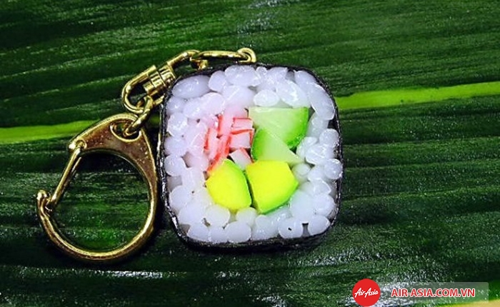 Móc khóa hình sushi đáng yêu
