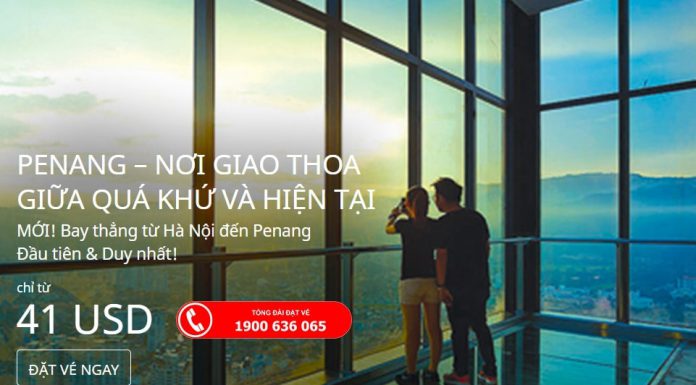 Air Asia mở bán vé máy bay đi Penang giá rẻ