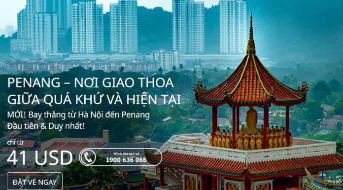 Đặt vé Hà Nội đi Penang giá rẻ