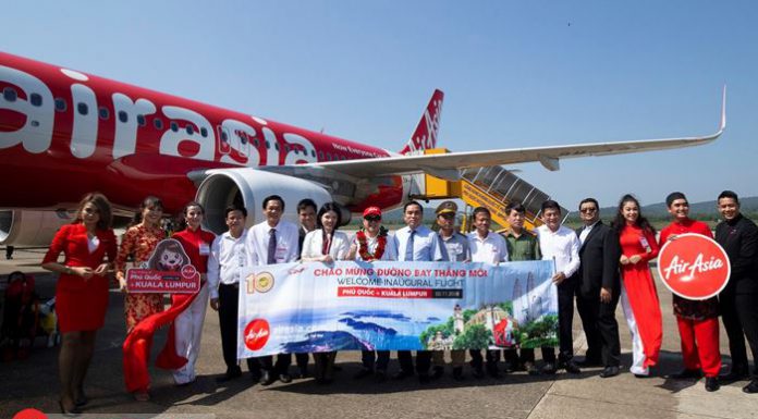 Air Asia khai trương đường bay mới từ Phú Quốc đến Kuala Lumpur