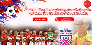 Tăng 20 chuyến bay đưa cổ động viên Việt Nam cổ vũ chung kết AFF Cup