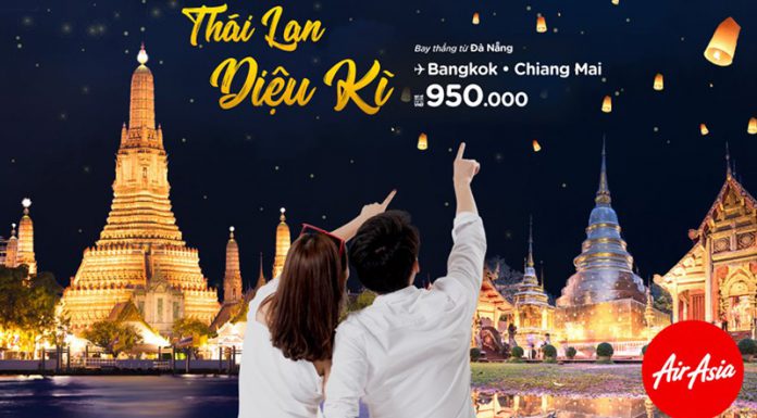 Săn khuyến mãi cùng Air Asia trải nghiệm Thái Lan chỉ 950.000 VND