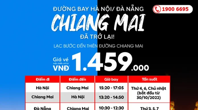 Săn vé máy bay đi Chiangmai giá rẻ cùng AirAsia