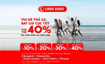 AirAsia giảm tới 40% giá vé theo nhóm dịp hè 2023